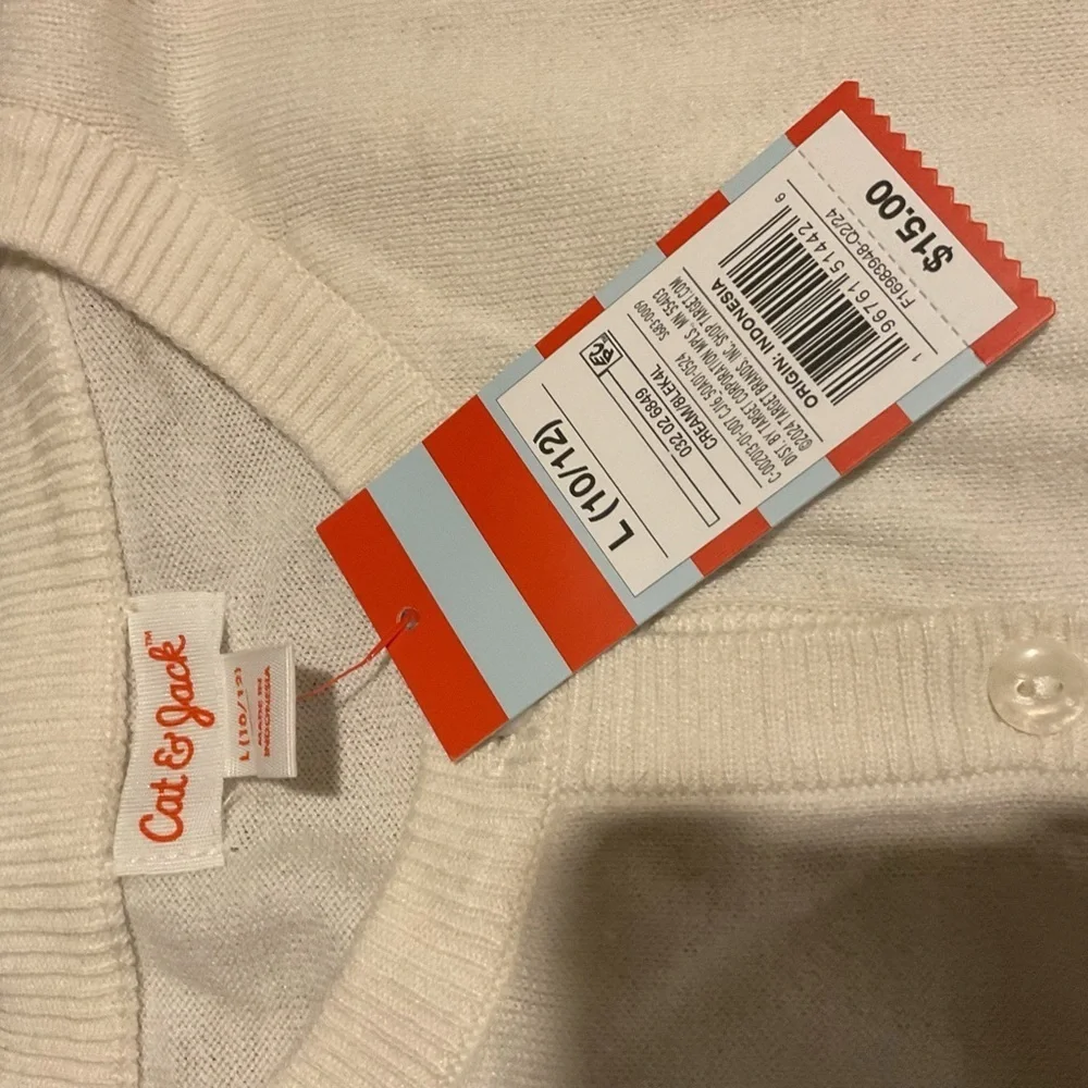 Cat & Jack Cream Kids Cardigan